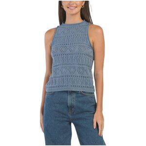 NATION Pima Cotton Lina Pointelle Top
